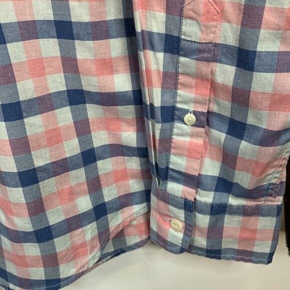 Vineyard Vines Button Down Gingham Plaid Slim Fit Longshore Shirt M-105 Sz S - Picture 4 of 8